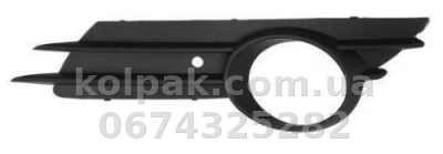 Ліва решітка бампера Opel Corsa D 2007-2011, з отвором для протитуманної фари, AVTM, 6502075024995P, 5213 993