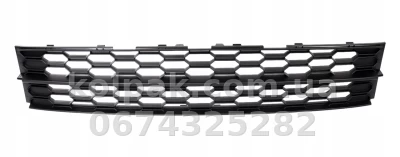 Решітка бампера Volkswagen Golf 8 2020-, GTI, середня, чорна, AVTM, 5H0853677J9B9, 187473919 Решітка бампера Volkswagen Golf 8 2020-, GTI, середня, чорна, AVTM, 5H0853677J9B9, 187473919