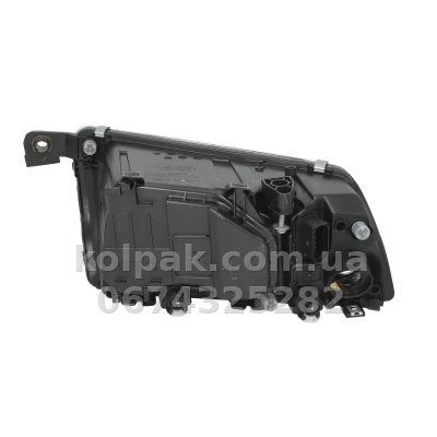 Передня ліва фара Skoda Fabia 1999-2007, H7/H3, електричне регулювання, срібляста рамка, Depo, 665-1105L-LDEM1 — фото 2