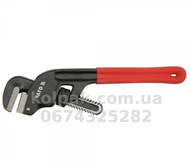 Pipe wrench with plastic handle length 250 mm 25 mm Yato YT-2201 Pipe wrench with plastic handle length 250 mm 25 mm Yato YT-2201 β photo 1