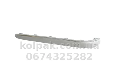 Правий молдинг заднього бампера Mercedes-Benz E-Class W211 2002-2006, із хромом, AVTM, 2118800412, 184610926 Правий молдинг заднього бампера Mercedes-Benz E-Class W211 2002-2006, із хромом, AVTM, 2118800412, 184610926