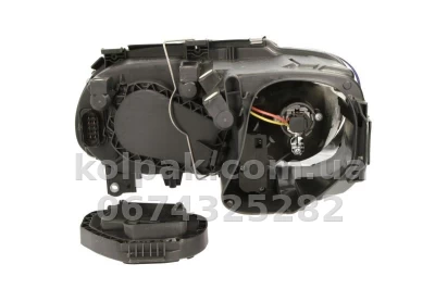 Front right headlight Volkswagen Caddy 2004-2010/Touran 2003-2006, H7/H7, electric adjustment, with motor, chrome-plated frame, Depo, 441-1172R-LDBM1 — photo 2