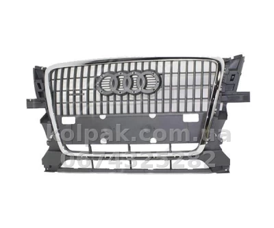 Решітка радіатора Audi Q5 2008-2012, чорна, хромована рамка, AVTM, 181212990