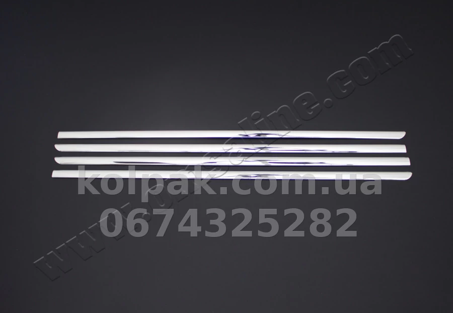 Chrome lower window trims (4 pcs) Dacia Logan MCV 2014-, OmsaLine, 2023141 Chrome lower window trims (4 pcs) Dacia Logan MCV 2014-, OmsaLine, 2023141 β photo 1