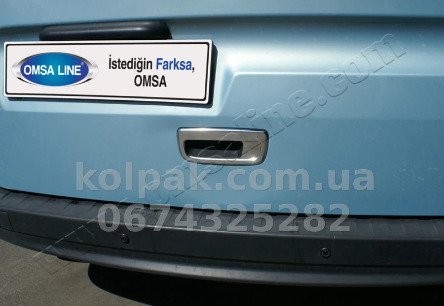 Chrome tailgate handle trim Renault Kangoo 2008-/Mercedes-Benz Citan 2012-, OmsaLine, 6122051 Chrome tailgate handle trim Renault Kangoo 2008-/Mercedes-Benz Citan 2012-, OmsaLine, 6122051 β photo 1