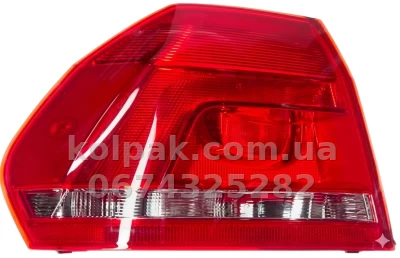 Задній лівий ліхтар Volkswagen Passat B7 2011-2015, USA, без ламп (LED/P21W), зовнішній, Depo, 341-1932L-AC — фото 3
