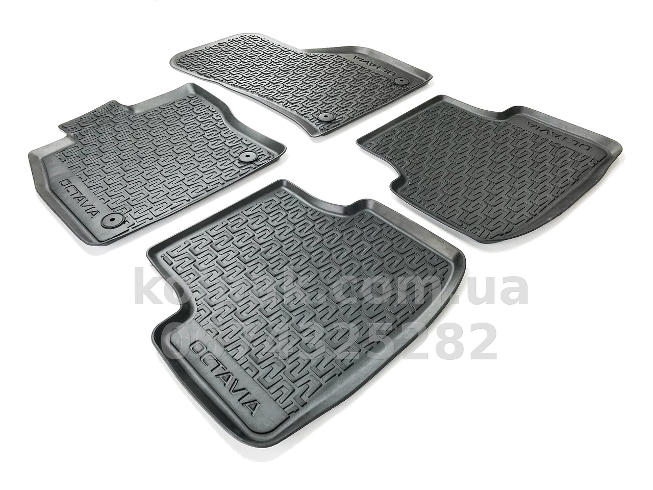 Original floor mats for Skoda Octavia A7 2012-, Rubber, 4 pcs, VAG, 5E1061550 Original floor mats for Skoda Octavia A7 2012-, Rubber, 4 pcs, VAG, 5E1061550 β photo 1
