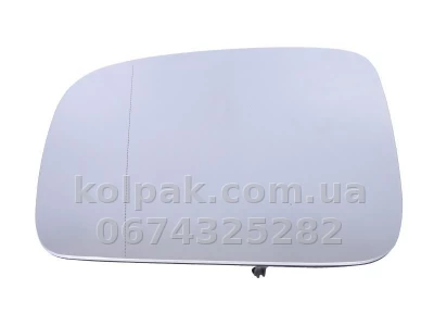 Лівий вкладиш дзеркала Volkswagen Caddy 2010-/Transporter T5+ 2009-2015, асферичний, AVTM, 7H1857521, 186401985