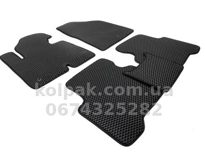 Килимки в салон Hyundai Santa Fe 2012-2018, EVA, чорні, 5 шт., AVTM BLCEV1236 — фото 3