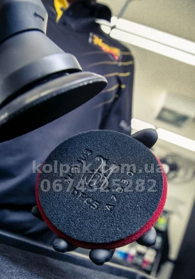 Жорсткий полірувальний круг Meguiars DA Foam Cutting Pad (бордовий) 5 140 мм. Meguiars DFC5 — фото 6