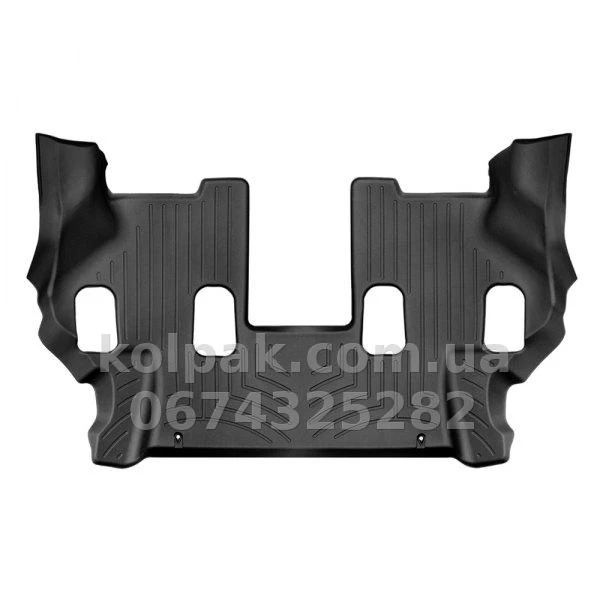 Floor mats for Infiniti QX80/QX56 2014-2018, 3 row, with raised edges, without console, rear, black, Weathertech 443363 Floor mats for Infiniti QX80/QX56 2014-2018, 3 row, with raised edges, without console, rear, black, Weathertech 443363 β photo 1