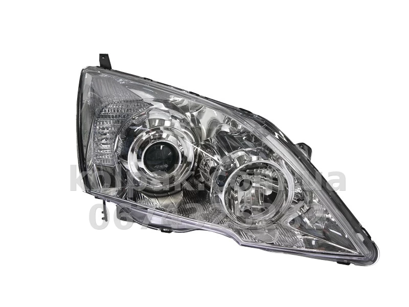 Front right headlight Honda CR-V 3 2006-2011, H1/HB3 electric/manual adjustment, chrome-plated frame, Depo, 217-1163R-LDEM1 Front right headlight Honda CR-V 3 2006-2011, H1/HB3 electric/manual adjustment, chrome-plated frame, Depo, 217-1163R-LDEM1 β photo 1