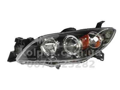 Передня ліва фара Mazda 3 SD 2003-2007, HB3/H7, електричне регулювання, Depo, 216-1150L-LD-EM Передня ліва фара Mazda 3 SD 2003-2007, HB3/H7, електричне регулювання, Depo, 216-1150L-LD-EM
