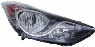 Передня ліва фара Hyundai Elantra 2010-2014, електричне регулювання, із коректором, H7/H1/PY21W/W5W, Depo, 221-1162L-LDEM2 Передня ліва фара Hyundai Elantra 2010-2014, електричне регулювання, із коректором, H7/H1/PY21W/W5W, Depo, 221-1162L-LDEM2 — фото 1