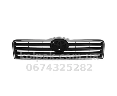 Решітка радіатора Toyota Avensis 2003-2006, хромована/чорна, AVTM, 187010990 Решітка радіатора Toyota Avensis 2003-2006, хромована/чорна, AVTM, 187010990