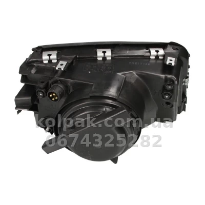 Передня ліва фара Audi 100 1990-1994, H4, механічне регулювання, Depo, 441-1113L-LD-E — фото 2