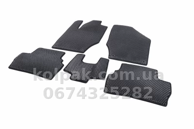 Килимки в салон Peugeot 308 2007-2013, EVA, чорні, 5 шт., AVTM BLCEV1471 — фото 3