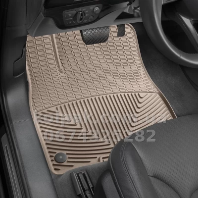 Floor mats for Audi Q7 2016-/Q8 2018- beige, front, Weathertech W376TN — photo 2