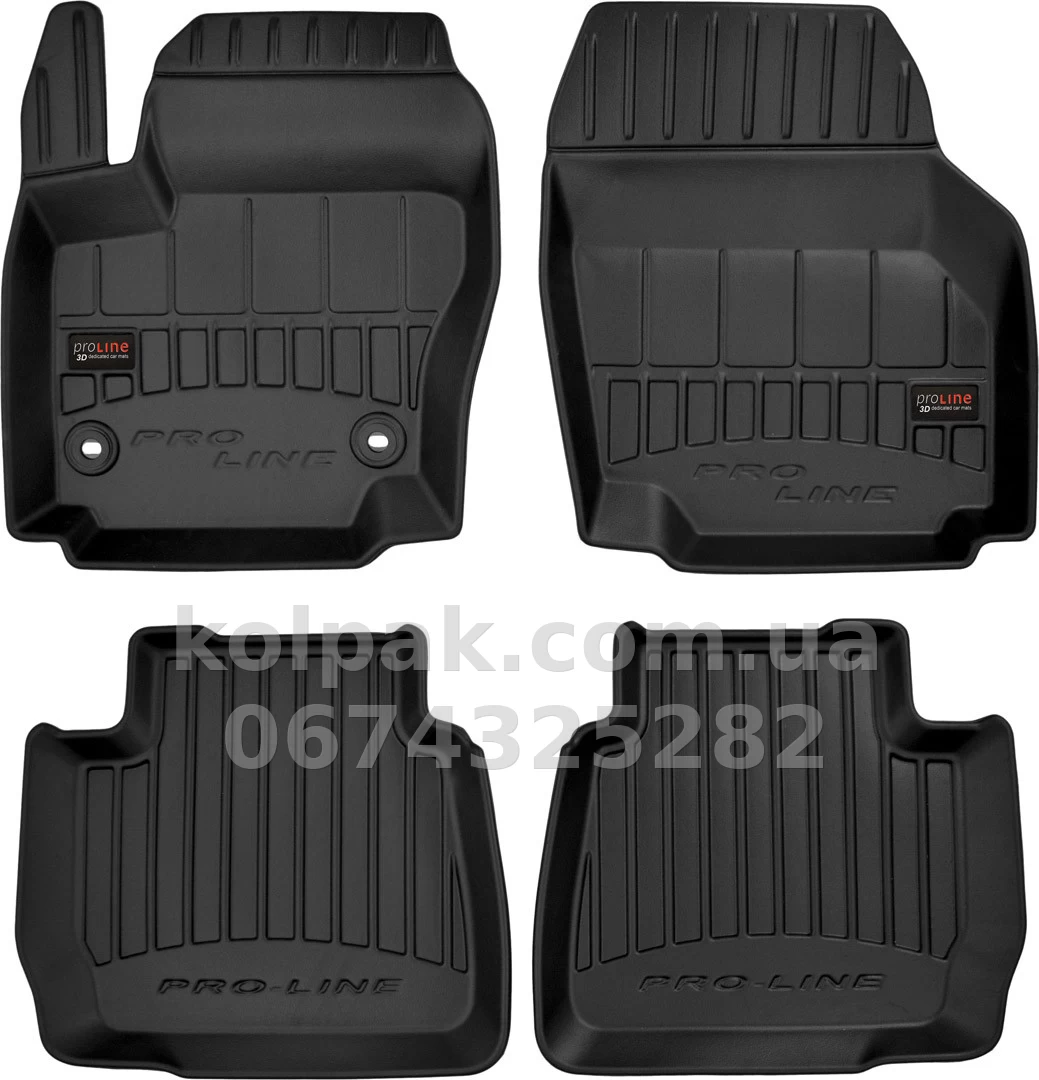 Floor mats for Ford Mondeo 2007-2014, (between clips 31 cm), Proline 3D, Frogum, FG 3D408449 Floor mats for Ford Mondeo 2007-2014, (between clips 31 cm), Proline 3D, Frogum, FG 3D408449 β photo 1