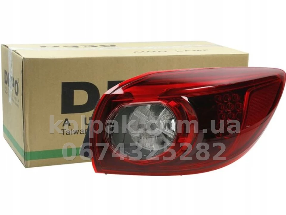 Rear right light Mazda 3 (BM) HB 2013-2018, without bulbs, without bulb holder (LED/WY21W/W21W*2), outer, Depo, 216-1997R-UE Rear right light Mazda 3 (BM) HB 2013-2018, without bulbs, without bulb holder (LED/WY21W/W21W*2), outer, Depo, 216-1997R-UE β photo 1
