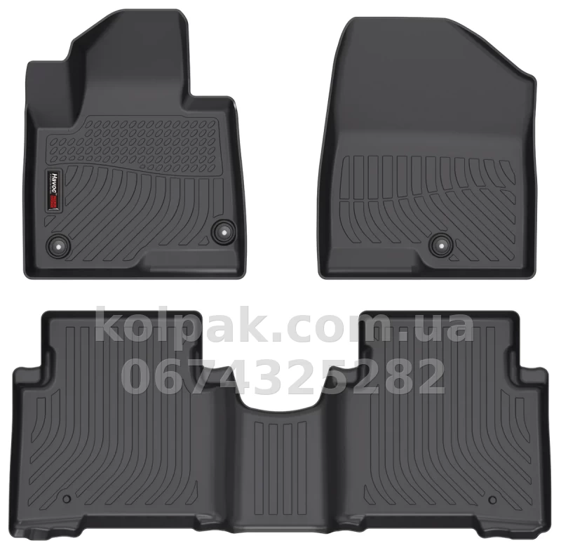 Всепогодні килимки в салон Hyundai Santa FE XL Ca 2 ROW 2013–2019 HAVOC™ Maximum Coverage
