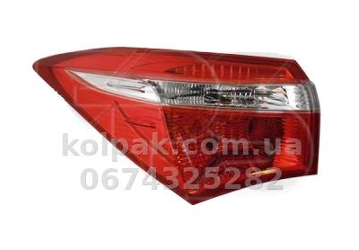 Задній лівий ліхтар Toyota Corolla E18 EUR 2013-2016, із патроном TYC 11C575052B