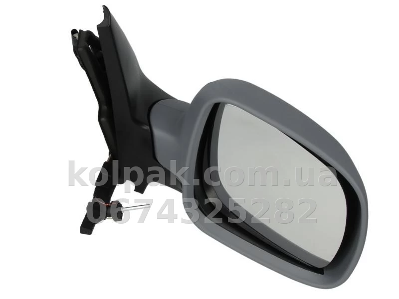 Праве бічне дзеркало Volkswagen Golf 4/Bora 1997-2006, у зборі, механічне регулювання, ґрунтовка, опукле, маленьке, AVTM, 1J1857522B, 186165127 Праве бічне дзеркало Volkswagen Golf 4/Bora 1997-2006, у зборі, механічне регулювання, ґрунтовка, опукле, маленьке, AVTM, 1J1857522B, 186165127 — фото 1
