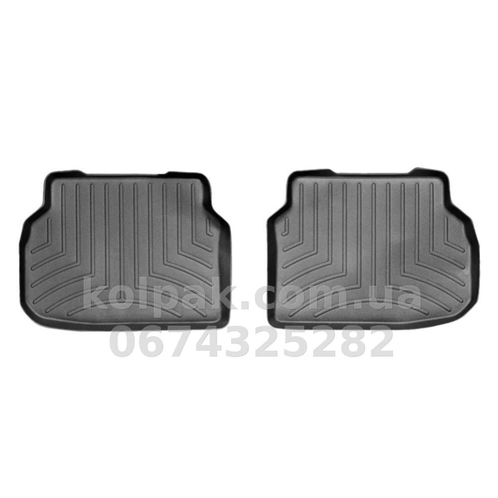 Floor mats for BMW 7-Series F01 2010-2014, with raised edges, rear, black, Weathertech 442422 Floor mats for BMW 7-Series F01 2010-2014, with raised edges, rear, black, Weathertech 442422 β photo 1