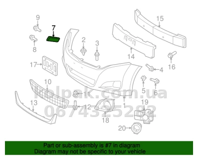 Lewy wspornik mocowania przedniego zderzaka Toyota Venza 2009-2015, AVTM, 525360T010, 187027931 — zdjęcie 2