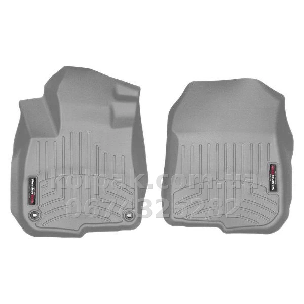 Floor mats for Honda CR-V 2018-, with raised edges, front, grey, Weathertech 4611101 Floor mats for Honda CR-V 2018-, with raised edges, front, grey, Weathertech 4611101 β photo 1