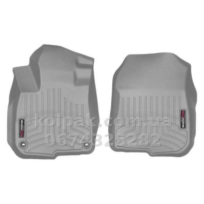 Килимки в салон Honda CR-V 2018-, з бортиком, передні, сірі, Weathertech 4611101