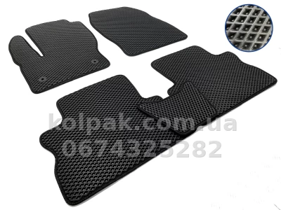 Килимки в салон Ford Kuga 2013-2019, EVA, чорні, 5 шт., AVTM BLCEV1157 Килимки в салон Ford Kuga 2013-2019, EVA, чорні, 5 шт., AVTM BLCEV1157