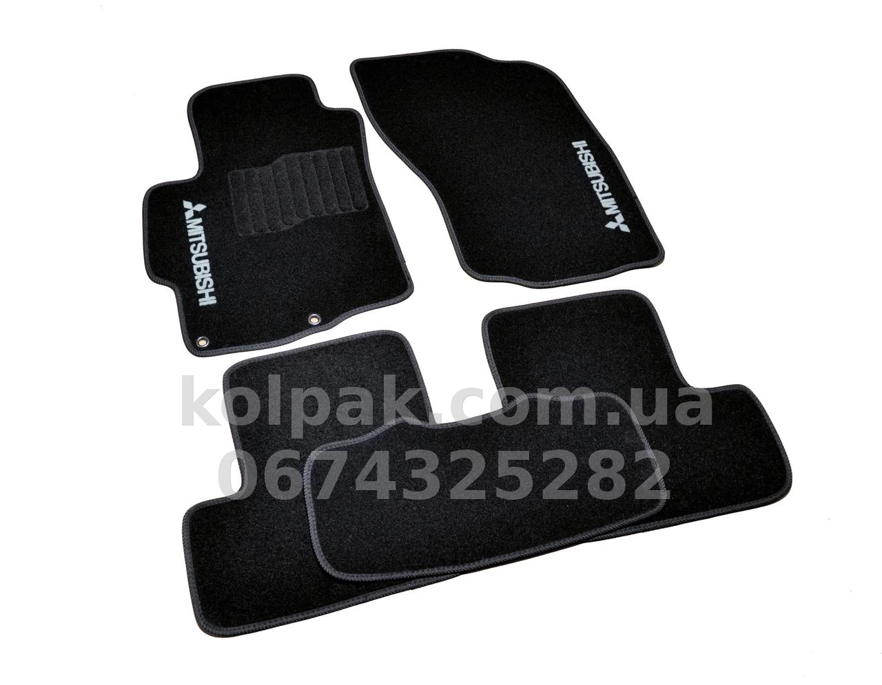 Carpet floor mats for Mitsubishi Lancer 2007-, black, 5 pcs, AVTM BLCCR1393 Carpet floor mats for Mitsubishi Lancer 2007-, black, 5 pcs, AVTM BLCCR1393 β photo 1