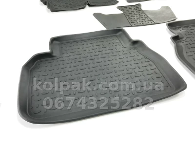 Floor mats for Chevrolet Epica 2006-2012, Rubber, 5 pcs, Seintex, 82233 — photo 5