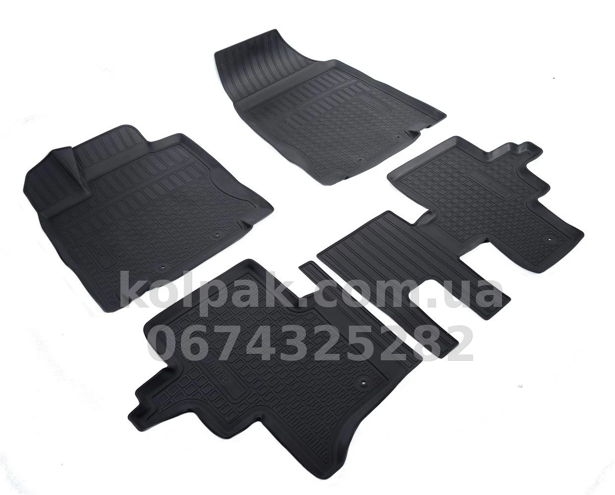 Polyurethane floor mats for Nissan Pathfinder R52 2014-, 5 seats, Norplast, NPA11-C61-454 Polyurethane floor mats for Nissan Pathfinder R52 2014-, 5 seats, Norplast, NPA11-C61-454 β photo 1