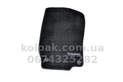 Ворсові килимки в салон Mercedes-Benz GL-Class W164/ML-Class W164 2006-2012, 5 місць, Premium, чорні, AVTM BLCLX1348 — фото 4