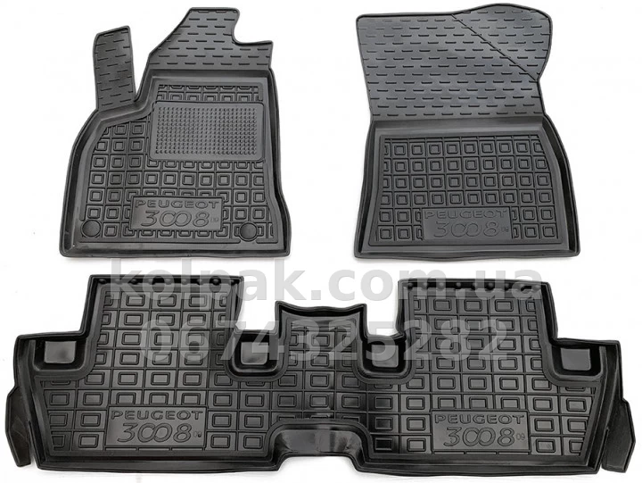 Floor mats for Peugeot 3008 2009-2016, Avto-Gumm, 11814 Avto-Gumm Floor mats for Peugeot 3008 2009-2016, Avto-Gumm, 11814 Avto-Gumm β photo 1