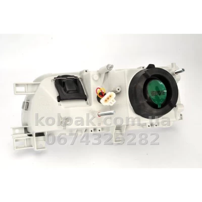 Front right headlight Nissan Primera P10 1990-1995, H4/H3, electric adjustment, Depo, 215-1141R-LD-EM — photo 2