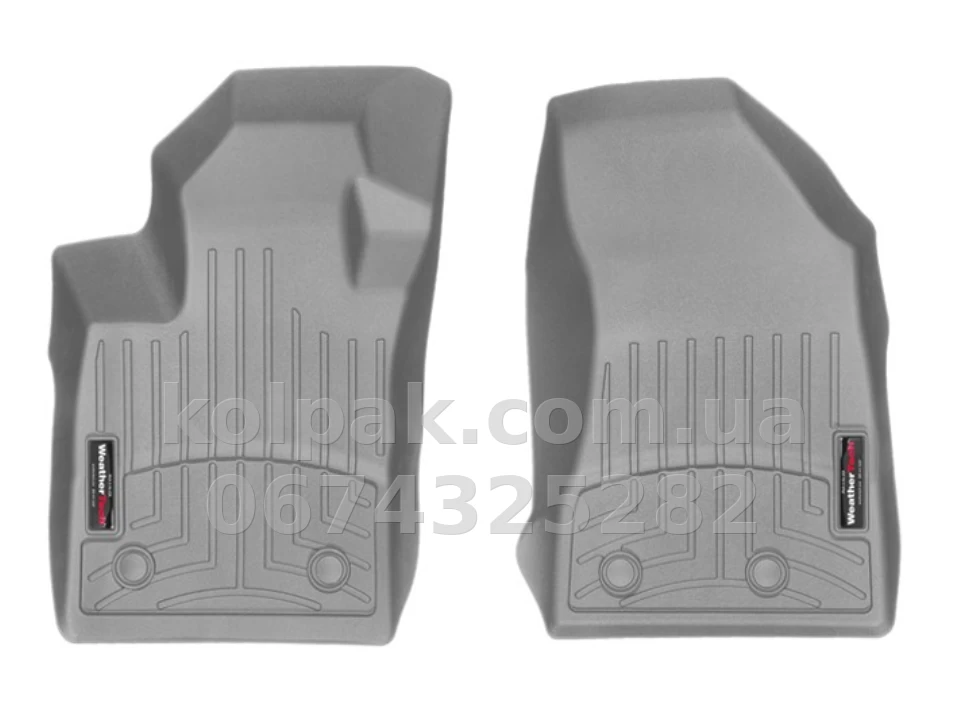 Floor mats for Jeep Compass 2018-, with raised edges, front, grey, Weathertech 4612051 Floor mats for Jeep Compass 2018-, with raised edges, front, grey, Weathertech 4612051 β photo 1