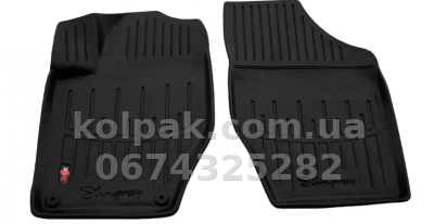 Поліуретанові килимки в салон Peugeot 308 T7 2007-2013, з бортиком, 2 шт., Stingray, 5016052
