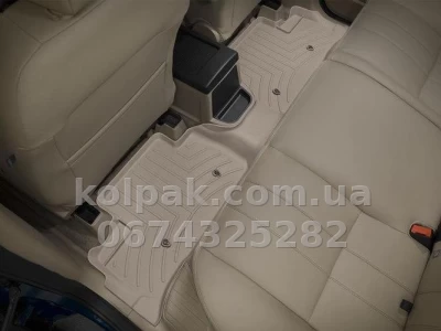 Floor mats for Land Rover Freelander 2006-2014, with raised edges, rear, beige, Weathertech 456692 — photo 2