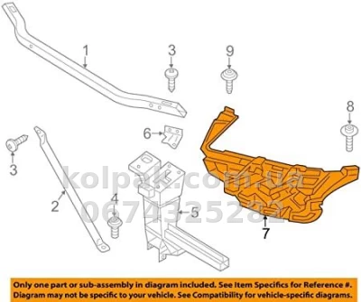 Ліве кріплення переднього бампера BMW Х3 F25 2010-2014, AVTM, 51117212955, 181427931 Ліве кріплення переднього бампера BMW Х3 F25 2010-2014, AVTM, 51117212955, 181427931 — фото 2