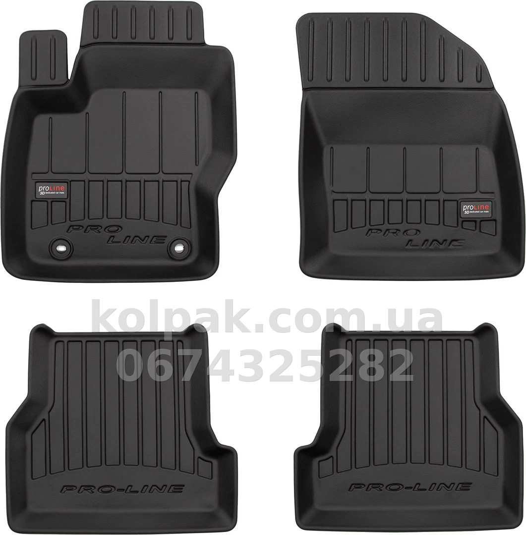 Floor mats for Ford Focus 2004-2011, Proline 3D, Frogum, FG 3D407282 Floor mats for Ford Focus 2004-2011, Proline 3D, Frogum, FG 3D407282 β photo 1
