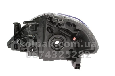 Front right headlight Nissan Tiida 2007-2014, H4, electric adjustment, without motor, with white indicator lens, Depo, 215-11C4R-LD-EM — photo 2