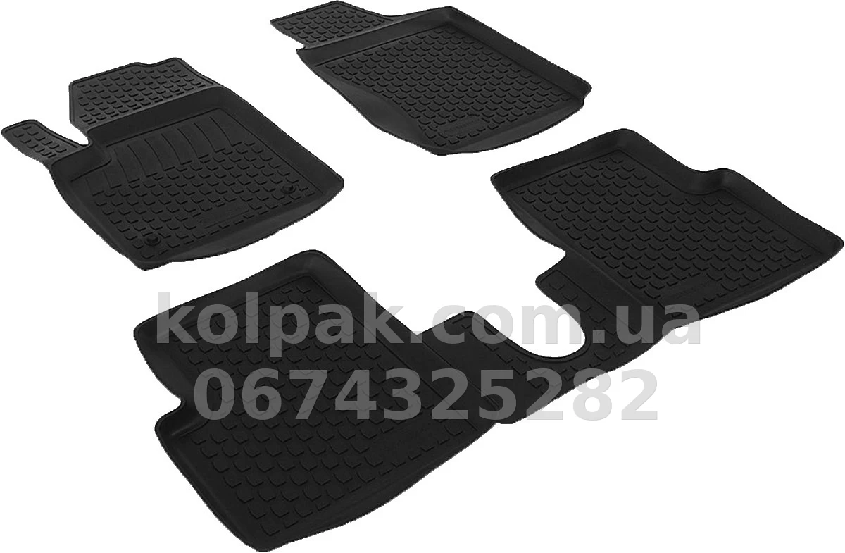 Polyurethane floor mats for Fiat 500 2008-, L.Locker, 215080101 Polyurethane floor mats for Fiat 500 2008-, L.Locker, 215080101 β photo 1