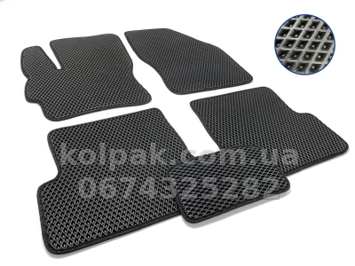 Килимки в салон Mazda 3 2003-2009, EVA, чорні, 5 шт., AVTM BLCEV1308 Килимки в салон Mazda 3 2003-2009, EVA, чорні, 5 шт., AVTM BLCEV1308