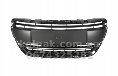 Radiator grille Peugeot 208 2016-2019, black, without moulding, AVTM, 185426993 Radiator grille Peugeot 208 2016-2019, black, without moulding, AVTM, 185426993 β photo 2