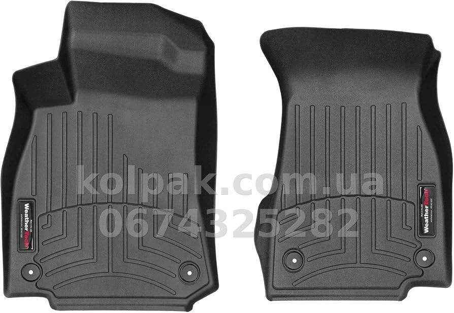Floor mats for Audi A6 2019-, front, black, Weathertech 4415111 Floor mats for Audi A6 2019-, front, black, Weathertech 4415111 β photo 1