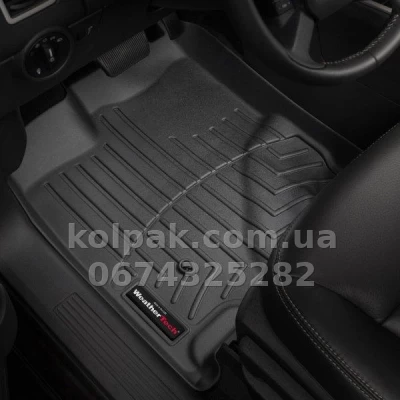 Floor mats for Ford Edge 2006-2015, with raised edges, front, black, Weathertech 441101 — photo 2