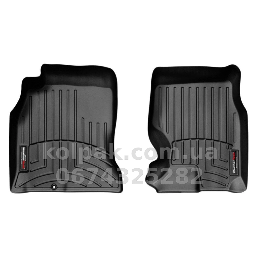 Floor mats for Infiniti FX 2003-2009, with raised edges, front, black, Weathertech 440921 Floor mats for Infiniti FX 2003-2009, with raised edges, front, black, Weathertech 440921 β photo 1